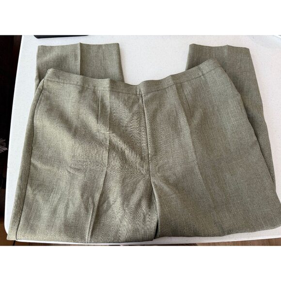 Alfred Dunner 22W Sage Slacks, Botanical Gardens NWT Proportioned Short - Picture 5 of 6